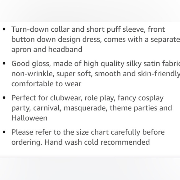 🎀 Maids Outfit Satin Pink for Halloween 🎃 Costume Size XL NWT 🎀 Unisex - Picture 7 of 9